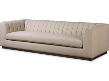 Four Hands Easton Alec 98" Antwerp Natural Almond Beige Fabric Upholstered Sofa FS234378001