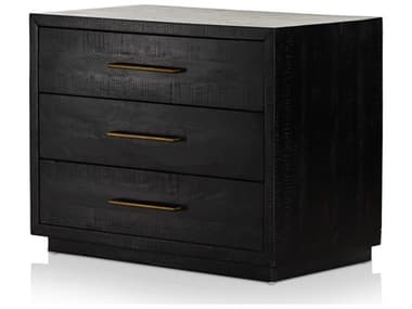 Four Hands Hadley Suki Burnished Black  Large Nightstand FS234955001