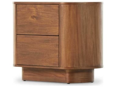 Four Hands Haiden Paden 32" Wide 2-Drawers Brown Acacia Wood Nightstand FS235328001