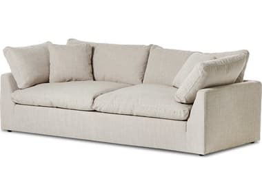 Four Hands Centrale Stevie 98" Gibson Wheat Beige Fabric Upholstered Sofa FS235740002