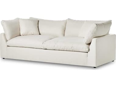 Four Hands Centrale Stevie 98" Anders Ivory White Fabric Upholstered Sofa FS235740003