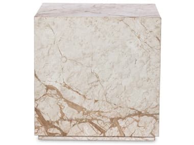 Four Hands Element Modern Marble Plinth Square Desert Taupe End Table FS236045002