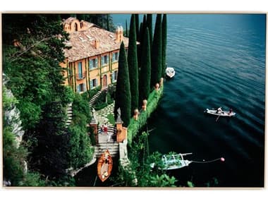 Four Hands Art Studio Giacomo Montegazza by Slim Aarons Vertical Grain White Oak Floater  Canvas Wall Art FS236243003