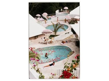 Four Hands Art Studio Las Brisas Hotel by Slim Aarons White Maple Floater  Canvas Wall Art FS236274002