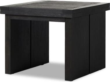 Four Hands Bennett Warby Worn Black Veneer End Table FS236317003