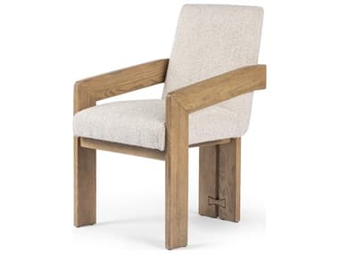 Four Hands Ashford Roxy Somerton Ash Upholstered Oak Wood Dining Armchair FS236446004