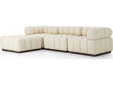 Four Hands Kensington Roma 3 - Piece 109" Wide Fabric Upholstered Sectional Sofa with Ottoman FS237155003