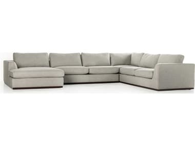 Four Hands Centrale 161" Wide Gray Fabric Upholstered Sectional Sofa FS237312004