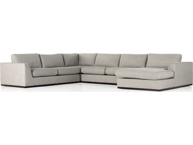 Four Hands Centrale 161" Wide Gray Fabric Upholstered Sectional Sofa FS237315003