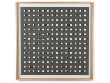 Four Hands Art Studio See Through Dark Shadow by FH Art Studio Vertical Grain White Oak Canvas Wall Art FS237509001