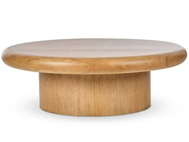 Four Hands Bolton Zach Round Burnished Parawood Veneer Coffee Table FS237724001