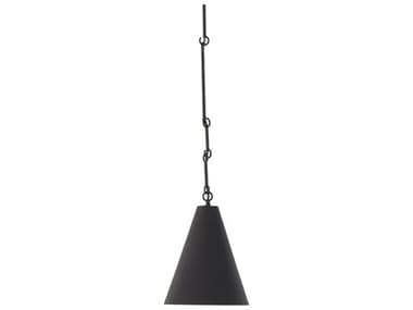 Four Hands Hutton Grazia Matte Black Plaster Mini Pendant FS237757004