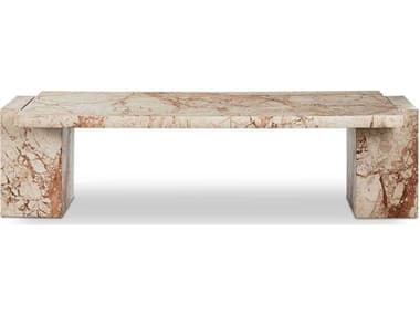Four Hands Element Rectangular Desert Taupe Marble Coffee Table FS237772001