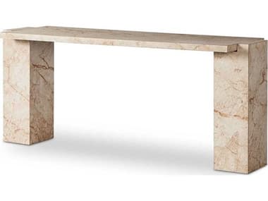 Four Hands Element 73" Rectangular Desert Taupe Marble Console Table FS237777001