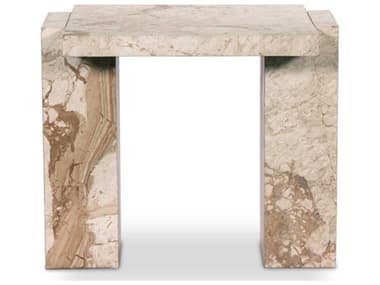 Four Hands Element Rectangular Desert Taupe Marble End Table FS237779001
