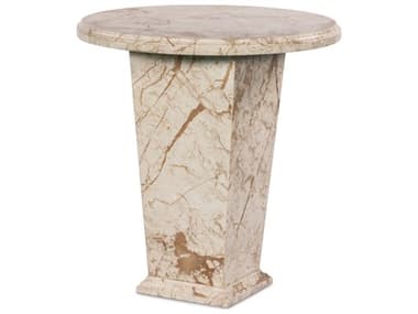 Four Hands Element Eslo Desert Taupe Marble Round Marble End Table FS238134001