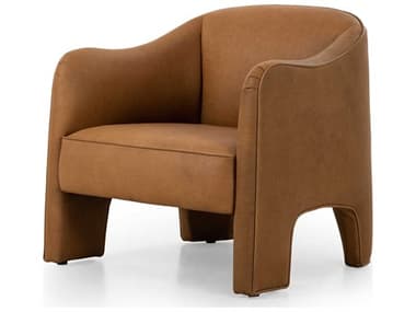 Four Hands Grayson Sully 30" Brown Leather Accent Chair FS238393002