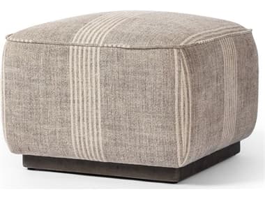 Four Hands Westgate Sinclair Manchester Flint Upholstered Square Ottoman FS238547011