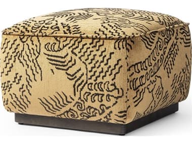 Four Hands Westgate Sinclair Balkan Ochre Upholstered Square Ottoman FS238547013