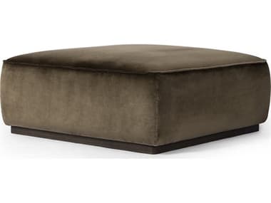 Four Hands Westgate Sinclair Surrey Olive Upholstered Square Ottoman FS238548012