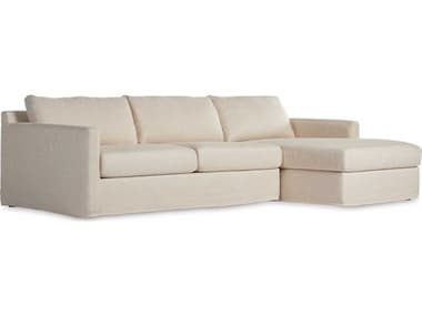 Four Hands Helm Hampton 2 - Piece 112" Wide Beige Fabric Upholstered Sectional Sofa with RAF Chaise FS238941001