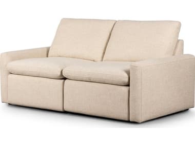 Four Hands Norwood Tillery Power Recliner 2 - Piece 78" Wide Cream Fabric Upholstered Loveseat FS238974001