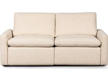 Four Hands Norwood Tillery Power Recliner 2 - Piece Wide Cream Upholstered Loveseat FS238974001