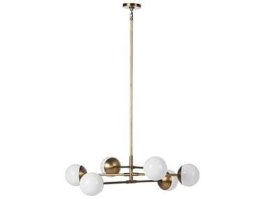 Four Hands Oriana Brass Globe Chandelier FS240049001