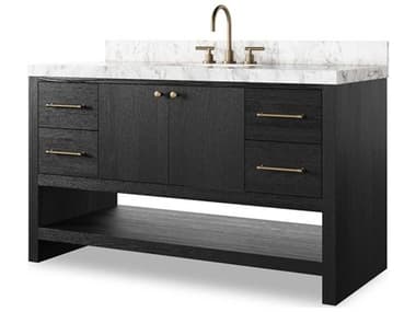 Four Hands Anthem Single Wide Vanity - Black Wash Oak Veneer FS240194003