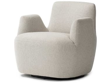 Four Hands Farrow 31" Swivel White Fabric Accent Chair FS240664001