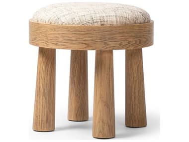 Four Hands Townsend Louise Ostend Natural Upholstered Accent Stool FS241017001