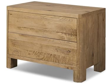 Four Hands Bolton Noeline Worn Oak Veneer Oak Wood Nightstand FS241072002