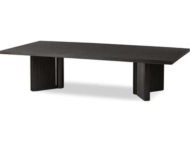 Four Hands Haiden 65" Rectangular Wood Smoked Black Veneer Coffee Table FS241301001