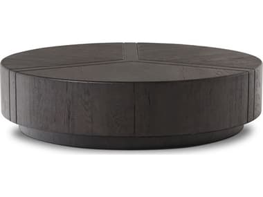 Four Hands Bina Renan Dark Espresso Reclaimed French Oak Round Wood Coffee Table FS242139001