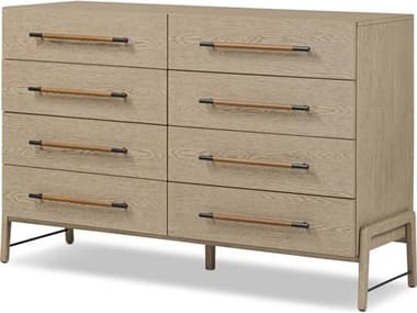 Four Hands Filmore Rosedale Yucca Oak Veneer Oak Wood 8 Drawer Dresser FS246172001