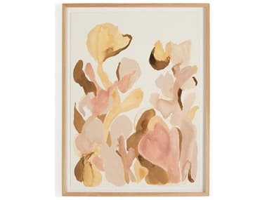 Four Hands Art Studio Hush Now by Molly Franken Vertical Grain White Oak Canvas Wall Art FS246815001