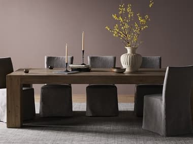 Four Hands Ashford Oak Wood Dining Room Set FSASHFORDDININGSET3