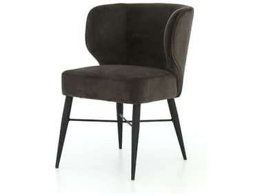 Four Hands Ashford Arianna Black Fabric Upholstered Side Dining Chair FSCASH14604090