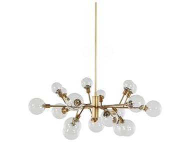 Four Hands Carnegie Pellman Matte Brass Chandelier FSCCAR66