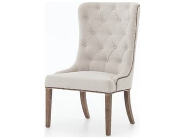 Four Hands Kensington Elouise Parrawood Gray Fabric Upholstered Side Dining Chair FSCKEN84C925