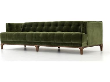 Four Hands Kensington Dylan 91&quot; Sapphire Olive Aspen Grey Green Fabric Upholstered Sofa FSCKENE1C557
