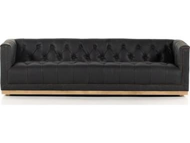 Four Hands Kensington Maxx Destroyed Black 95" Sofa FSCKENK3Z928