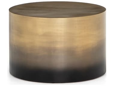 Four Hands Asher Ombre Antique Brass 25'' Wide Round Coffee Table FSIASR123