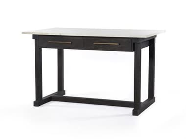 Four Hands Harmon Dark Anthracite / Polished White Marble 60'' Wide Rectangular Counter Height Dining Table FSIHRM096