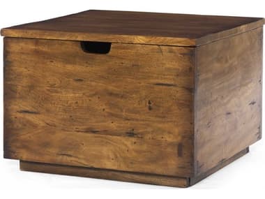 Four Hands Harmon 26" Reclaimed Fruitwood Brown Storage Trunk FSIHRM193