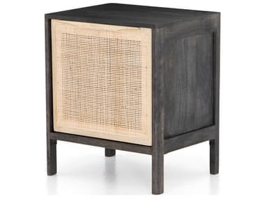 Four Hands Prescott Sydney Black Wash Mango Wood Nightstand FSIPRS031A