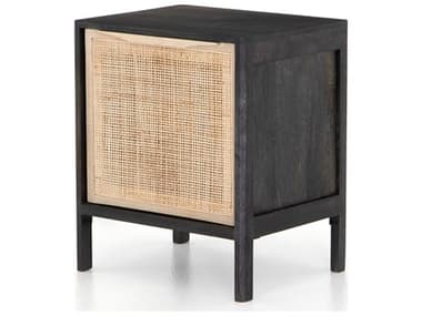 Four Hands Prescott Sydney Black Wash Mango Wood Nightstand FSIPRS034B