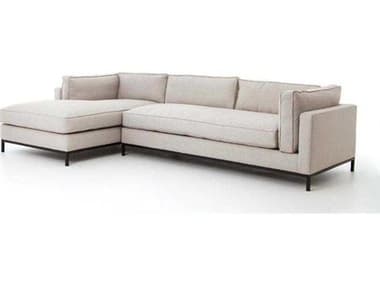 Four Hands Atelier Grammercy 2 - Piece 120" Wide Beige Fabric Upholstered Sectional Sofa with LAF Chaise FSUATR001