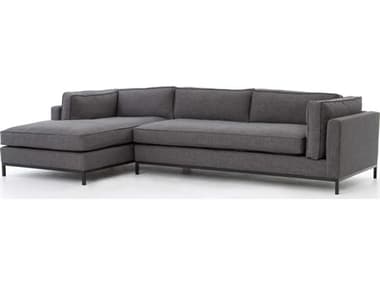Four Hands Atelier Bennett Charcoal Grammercy Two-Piece Sectional Sofa with Left Arm Chaise FSUATR001BCH