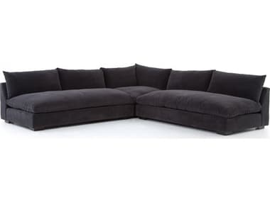 Luxecor Globetrotter Grant Gray Upholstered Sectional Sofa LXCGLB31327